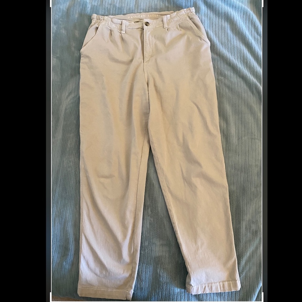 AE Stretch Mom Pant-Khaki